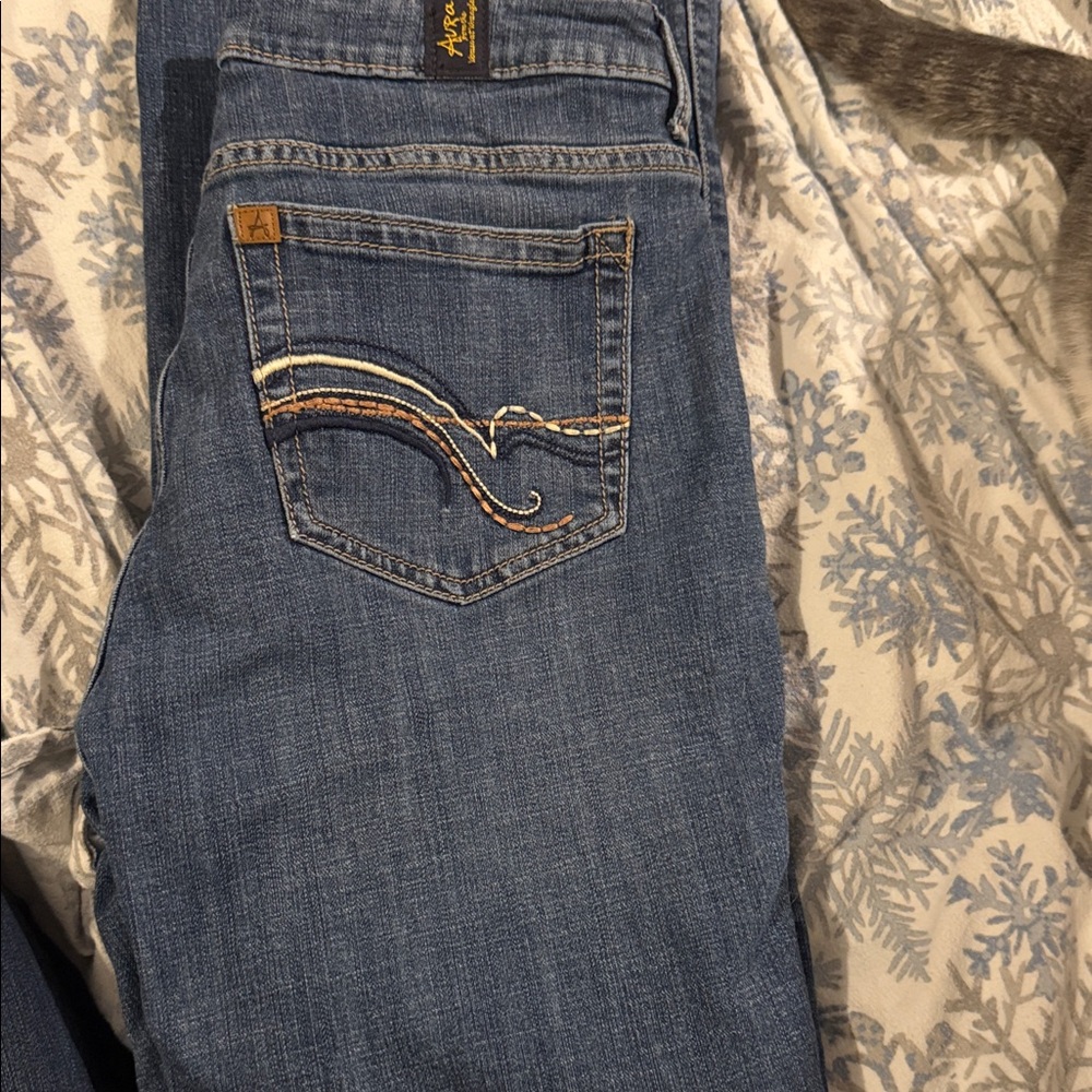 Aura Women's Blue Boot Cut Jeans